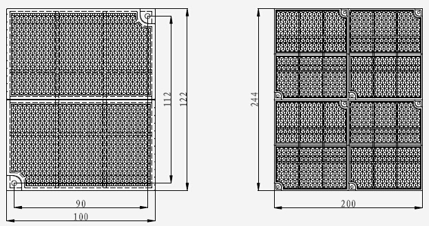 TX6702線型光束感煙火災(zāi)探測(cè)器反射器示意圖